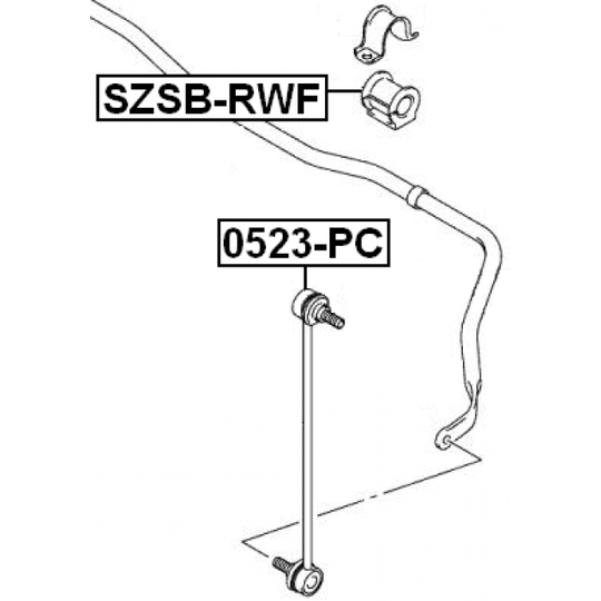 SZSB-RWF - Bussning, krängningshämmare 