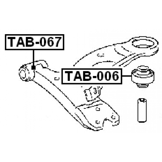 TAB-006 - Control Arm-/Trailing Arm Bush 