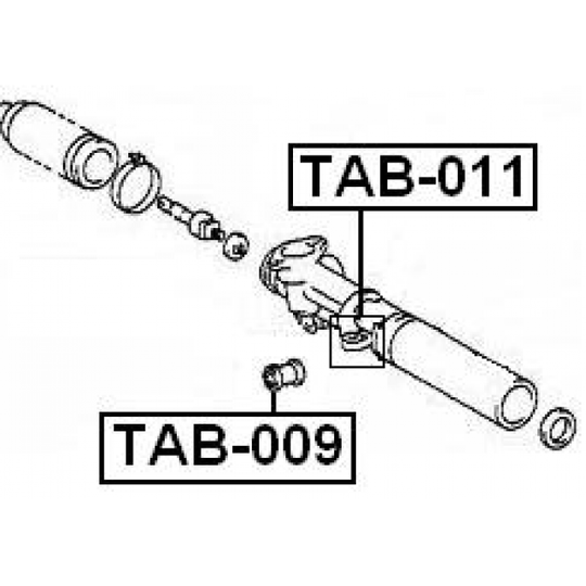TAB-009 - Mounting, steering gear 