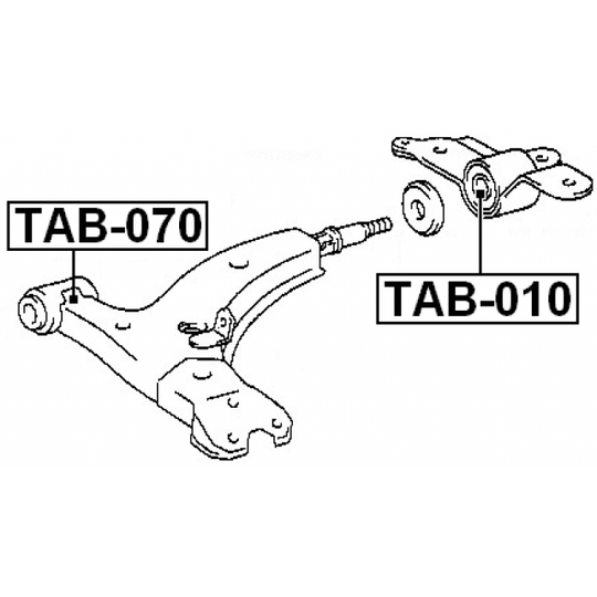 TAB-010 - Control Arm-/Trailing Arm Bush 