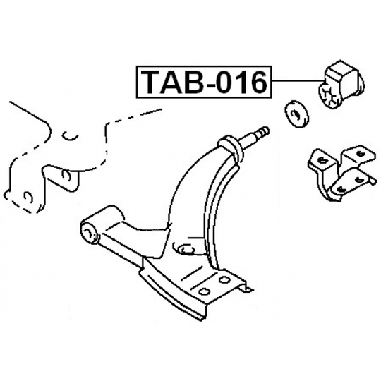 TAB-016 - Control Arm-/Trailing Arm Bush 