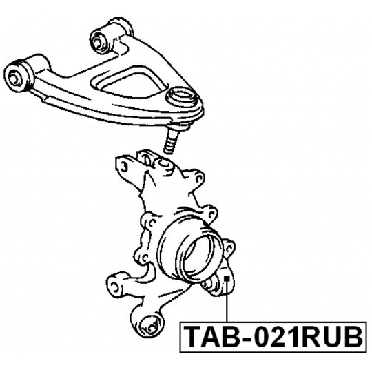 TAB-021RUB - Bush, control arm mounting 