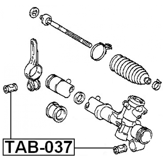 TAB-037 - Bussning, styrväxel 