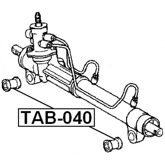 TAB-040 - Mounting, steering gear 