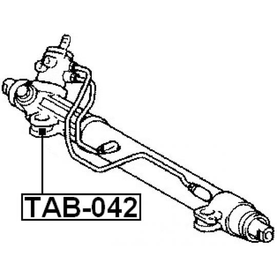TAB-042 - Mounting, steering gear 