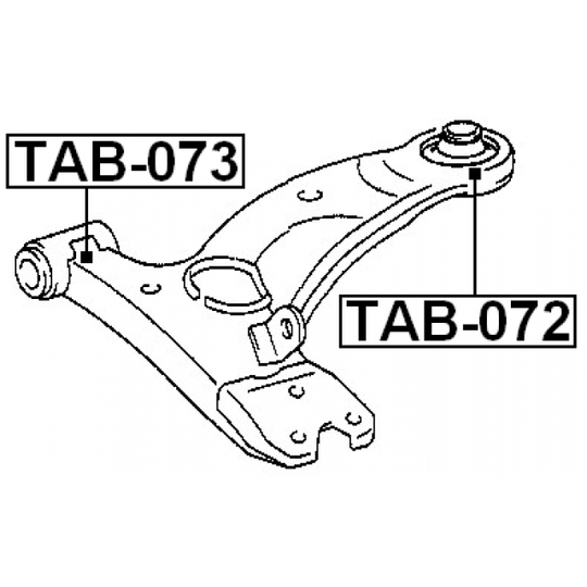 TAB-073 - Länkarmsbussning 