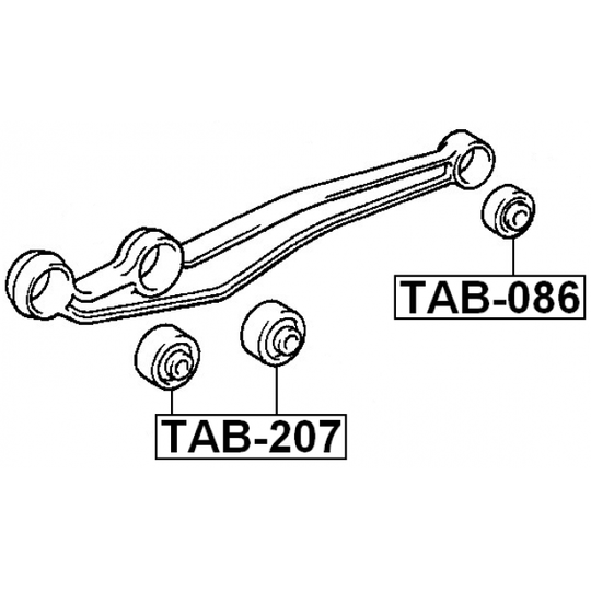 TAB-086 - Länkarmsbussning 