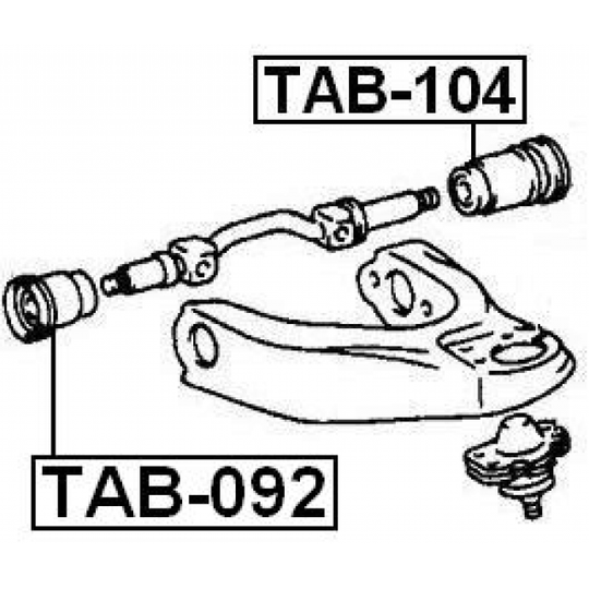 TAB-092 - Control Arm-/Trailing Arm Bush 