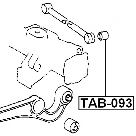 TAB-093 - Control Arm-/Trailing Arm Bush 