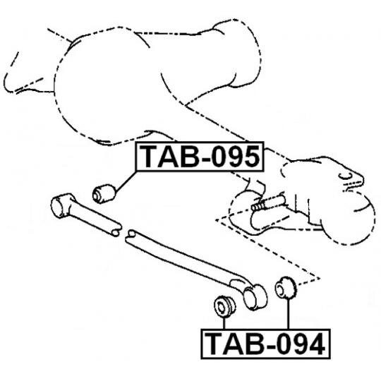 TAB-094 - Control Arm-/Trailing Arm Bush 