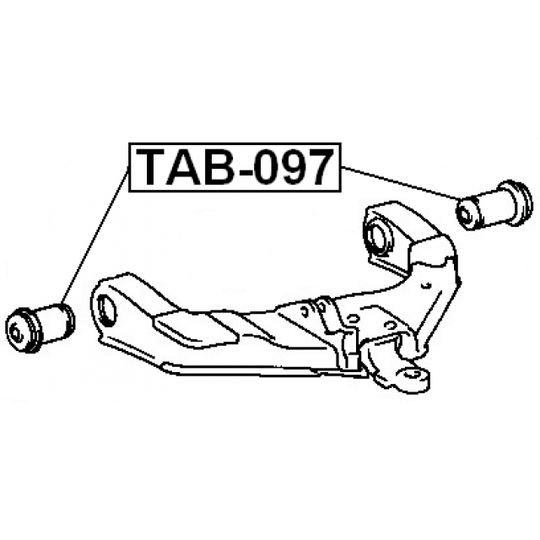 TAB-097 - Control Arm-/Trailing Arm Bush 