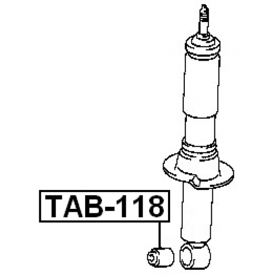 TAB-118 - Välilevy, iskunvaimennin 