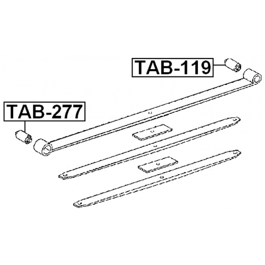 TAB-119 - Bussning, bladfjäder 