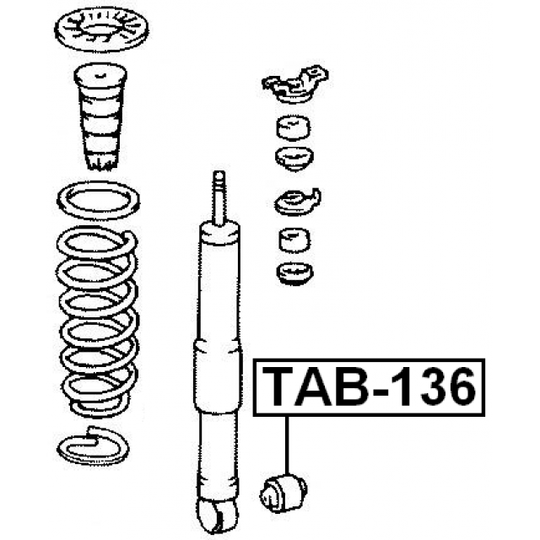 TAB-136 - Bush, shock absorber 