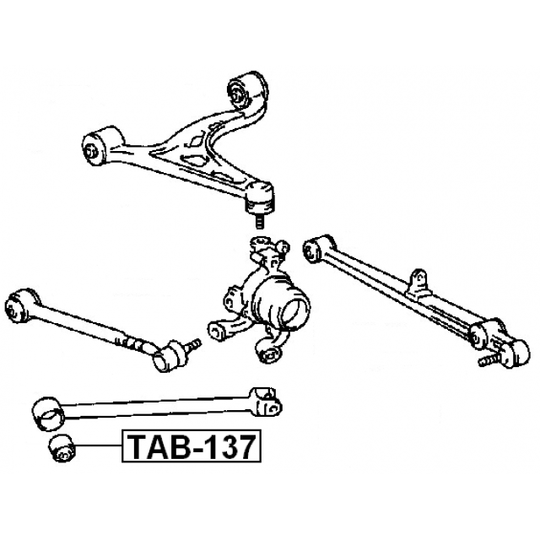 TAB-137 - Control Arm-/Trailing Arm Bush 