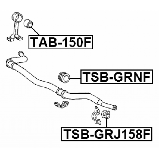 TAB-150F - Tie Bar Bush 