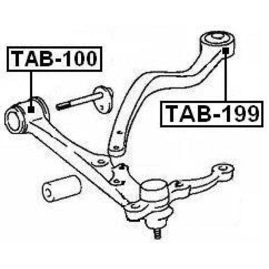 TAB-199 - Control Arm-/Trailing Arm Bush 