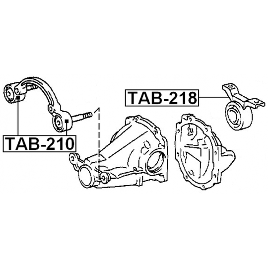 TAB-218 - Kiinnitys, tasauspyörästö 