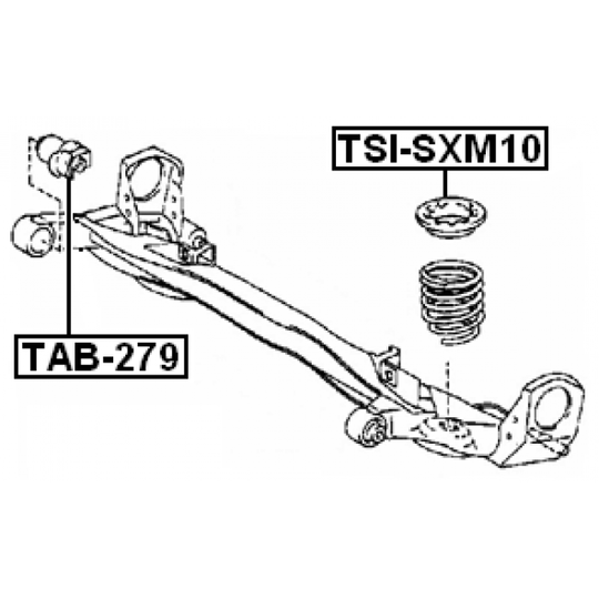 TAB-279 - Upphängning, axelstomme 