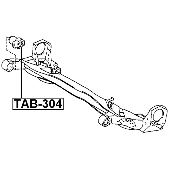 TAB-304 - Mounting, axle beam 