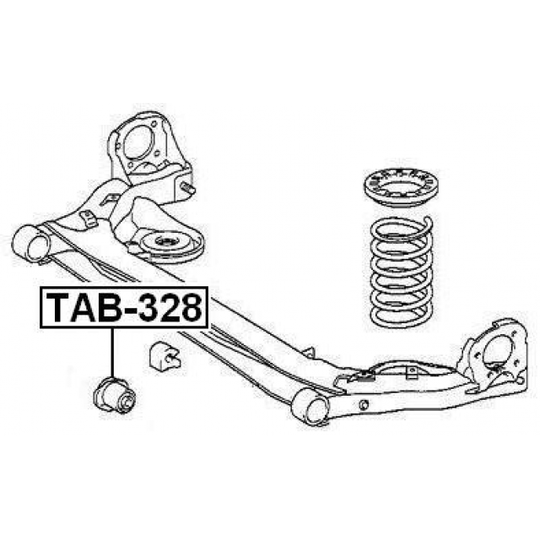 TAB-328 - Mounting, axle beam 