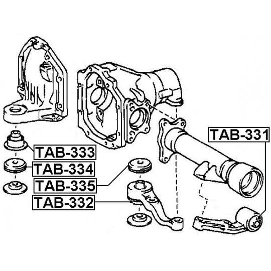 TAB-331 - Mounting, differential 