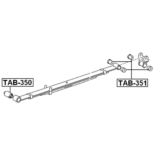 TAB-351 - Bush, leaf spring 