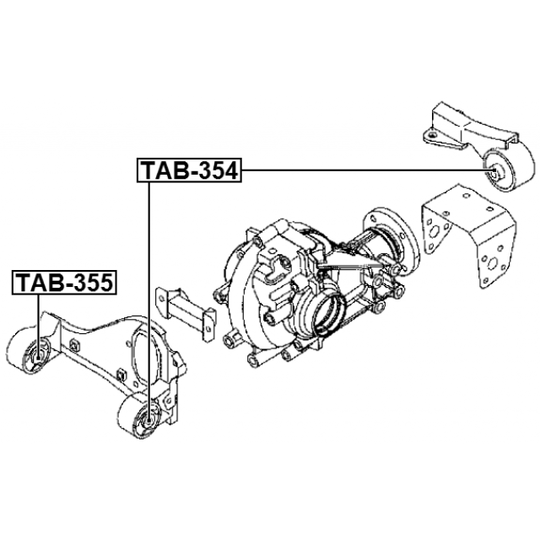 TAB-355 - Mounting, differential 