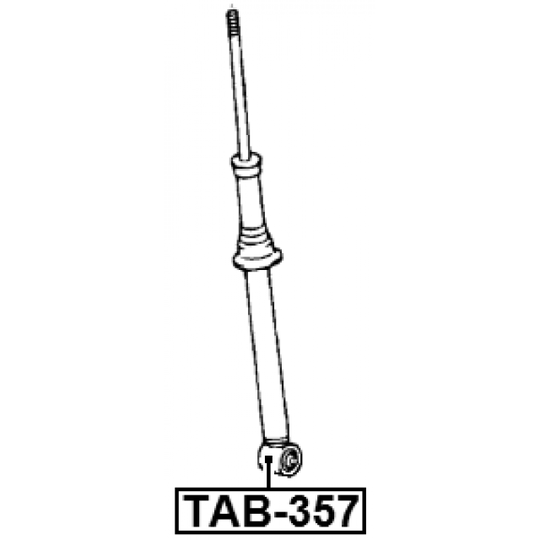 TAB-357 - Bush, shock absorber 