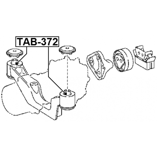 TAB-372 - Fäste, differential 