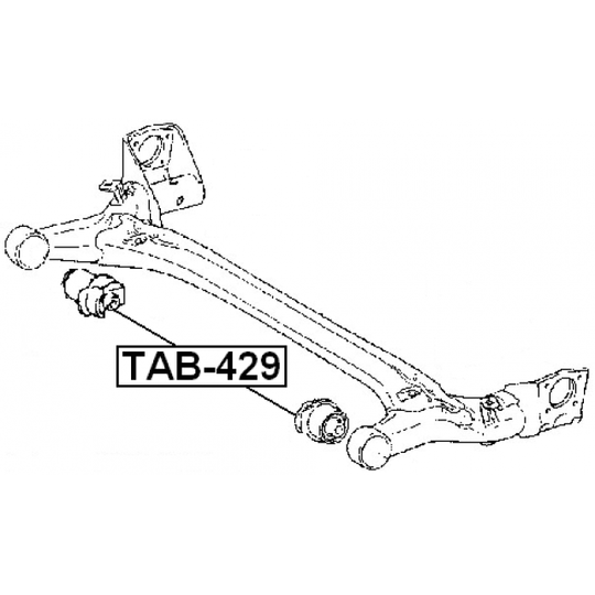 TAB-429 - Mounting, axle beam 