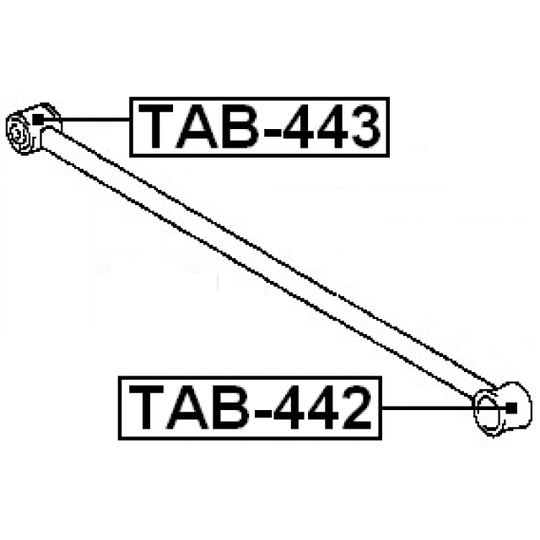 TAB-442 - Control Arm-/Trailing Arm Bush 