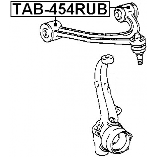 TAB-454RUB - Control Arm-/Trailing Arm Bush 