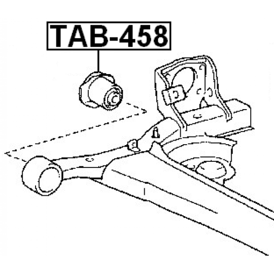 TAB-458 - Mounting, axle beam 