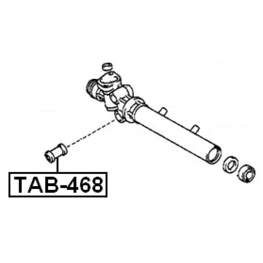 TAB-468 - Mounting, steering gear 