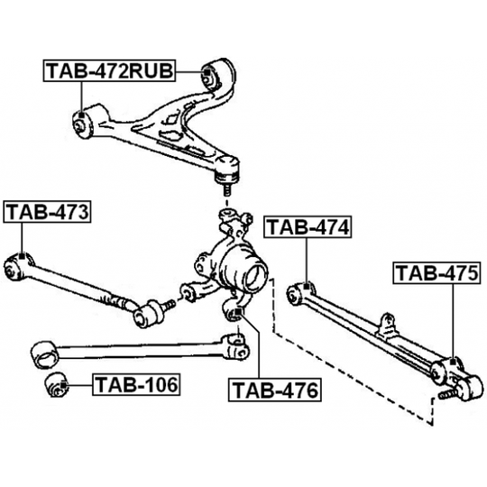 TAB-472RUB - Tukivarren hela 