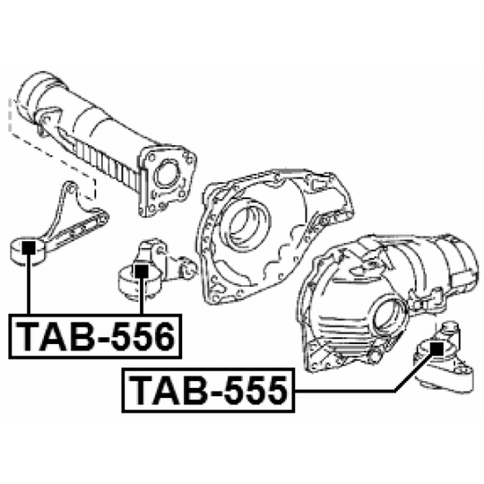 TAB-555 - Fäste, differential 