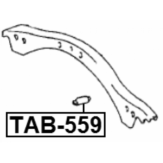 TAB-559 - Control Arm-/Trailing Arm Bush 