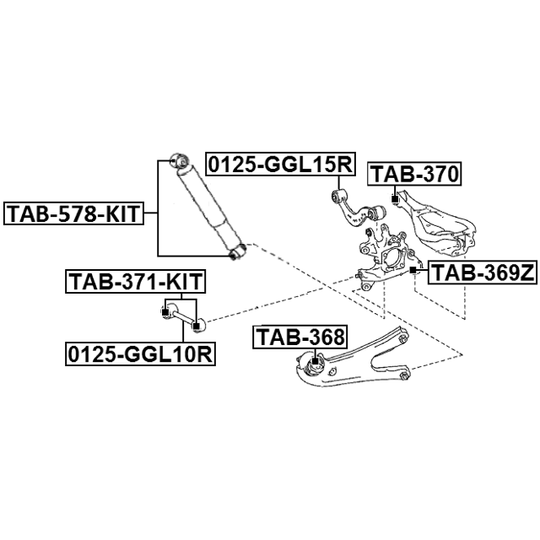 TAB-578-KIT - Puks, amort 