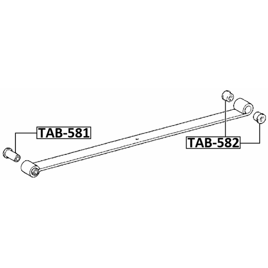 TAB-582 - Bush, leaf spring 