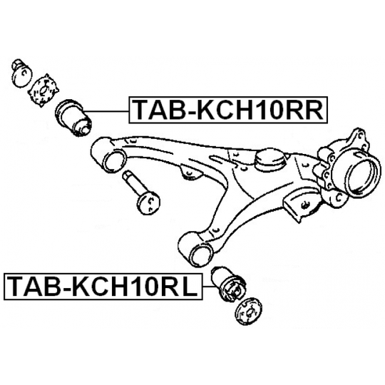 TAB-KCH10RL - Länkarmsbussning 