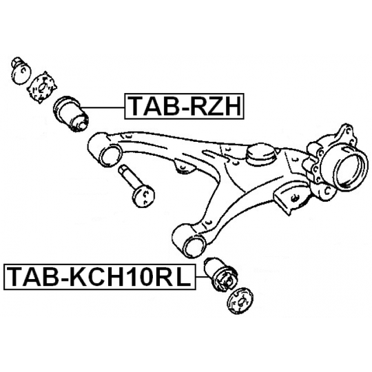 TAB-RZH - Länkarmsbussning 