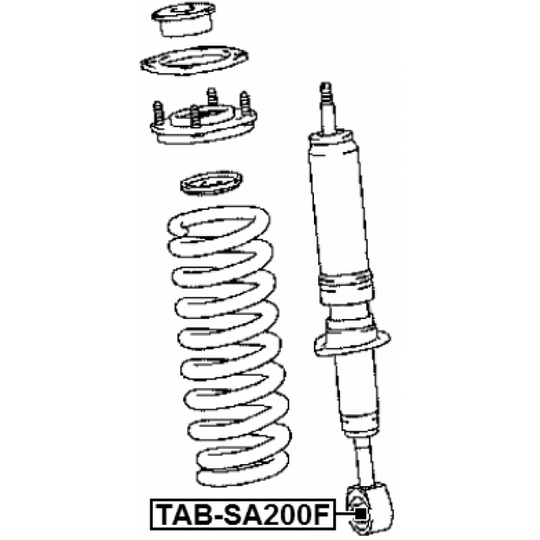 TAB-SA200F - Bush, shock absorber 