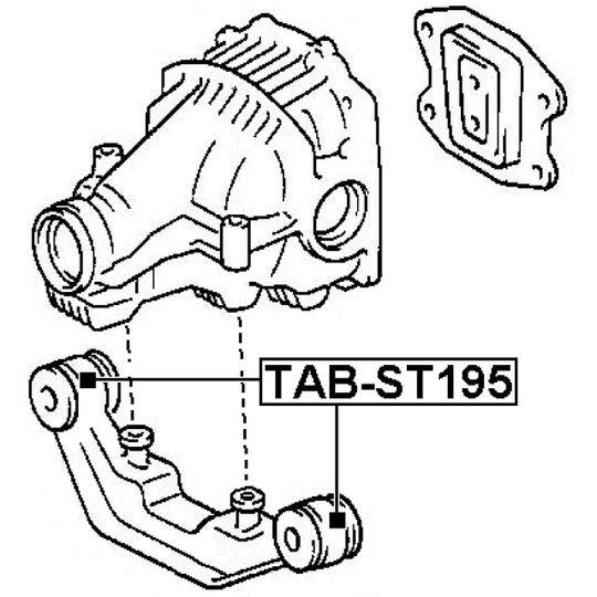 TAB-ST195 - Kinnitus, diferentsiaal 