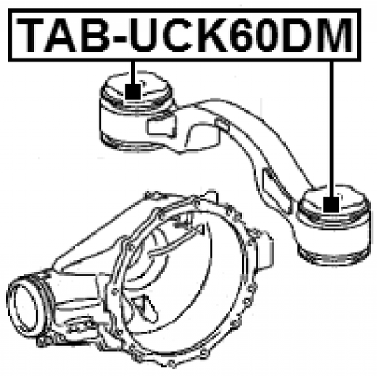 TAB-UCK60DM - Kinnitus, diferentsiaal 