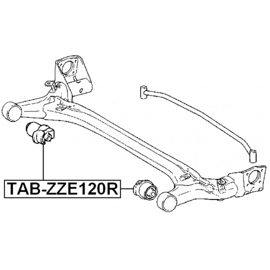 TAB-ZZE120R - Kinnitus, sillatala 