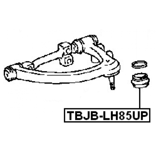 TBJB-LH85UP - Reparationssats, bär-/styrled 