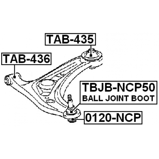 TBJB-NCP50 - Repair Kit, ball joint 