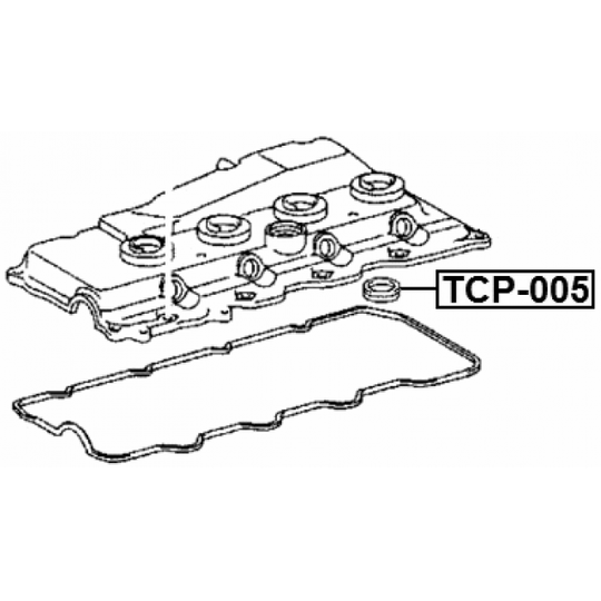 TCP-005 - Tätning, tändstiftssäte 