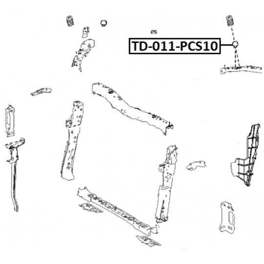 TD-011-PCS10 - Buffer, bonnet 